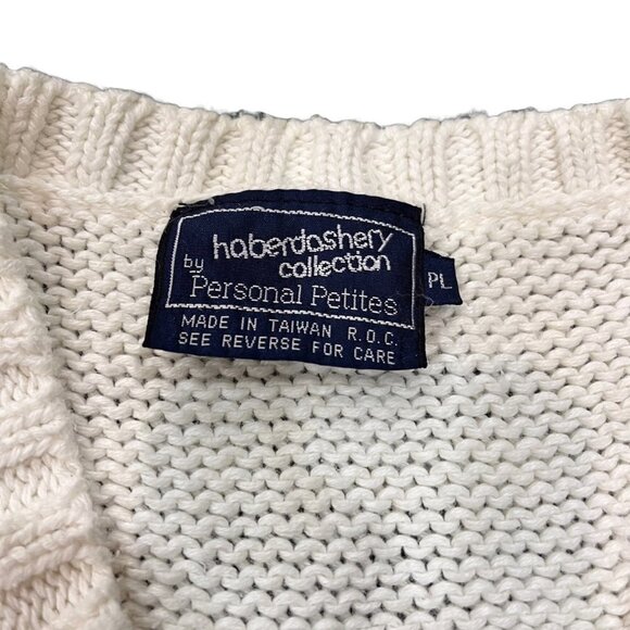 Vintage Boxy Fit Sweater Vest 80s 90s Ladies Petitie Large - Picture 5 of 8